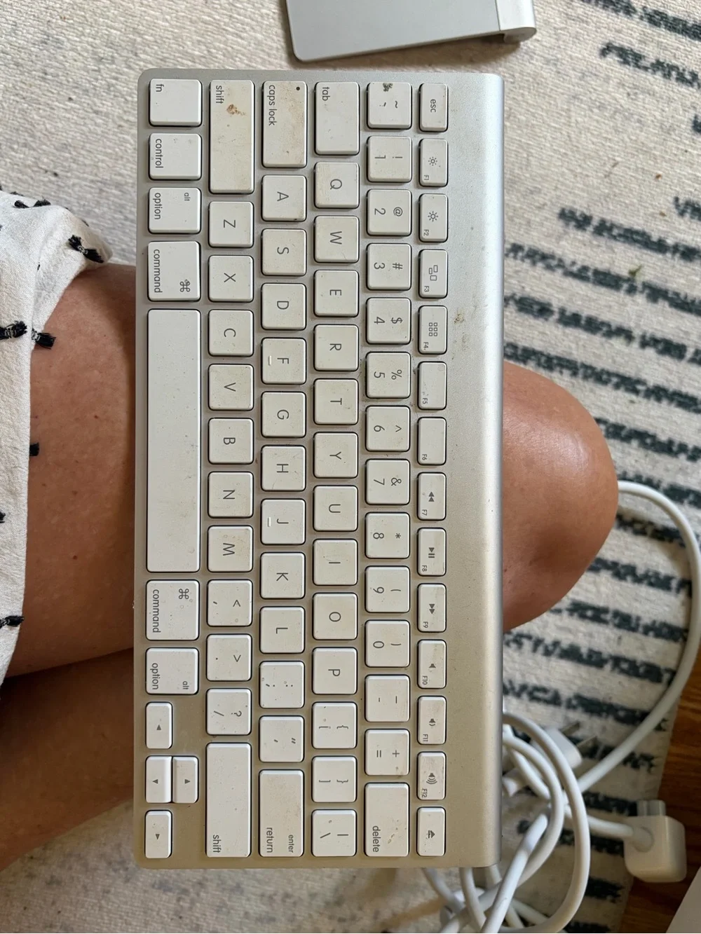 Apple MacBook Silver Bottom Case Panel (Silver) plus other Apple items, keypad,